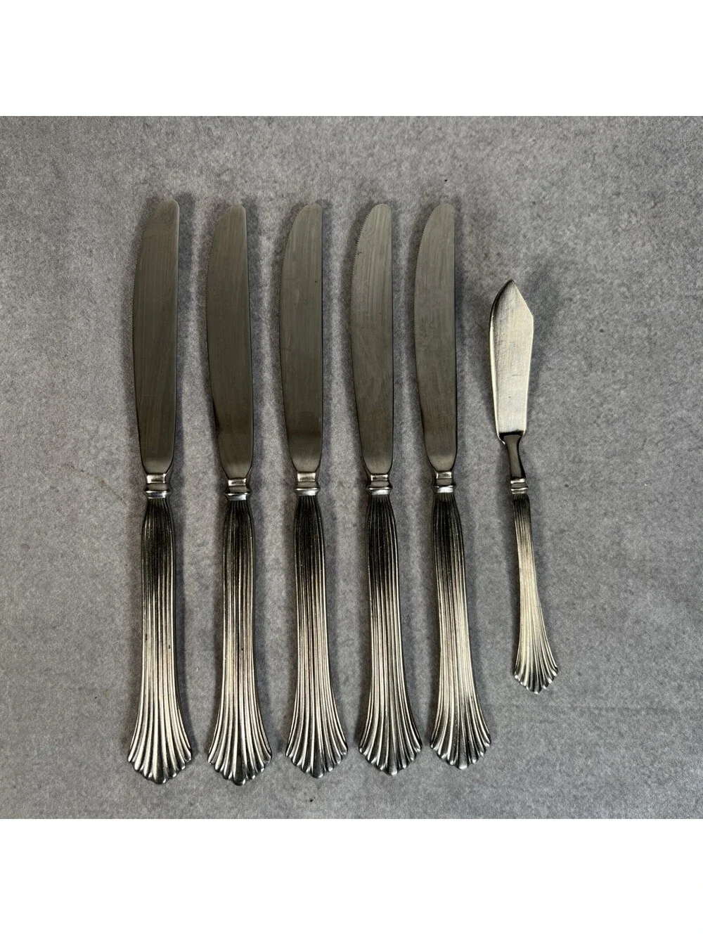 5 Rogers+1 Butter CASCADE 9” Dinner Knife Stainless Steel Flatware Korea